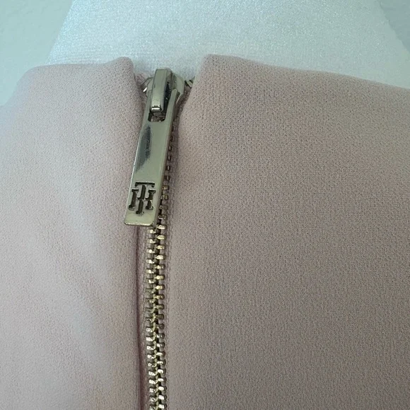 Tommy Hilfiger Black and Light Pink Sleeveless Colorblock Midi Dress - Picture 3 of 9